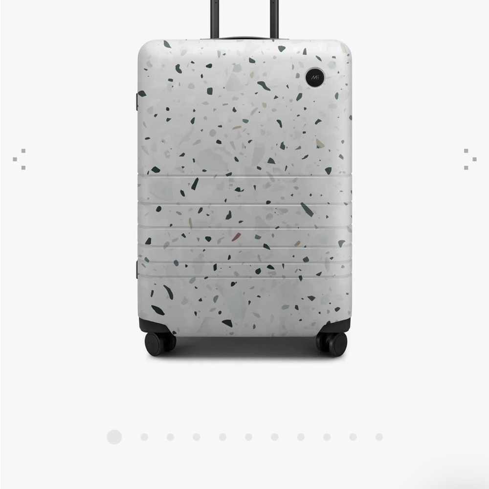 White Terrazzo Pattern Suitcase